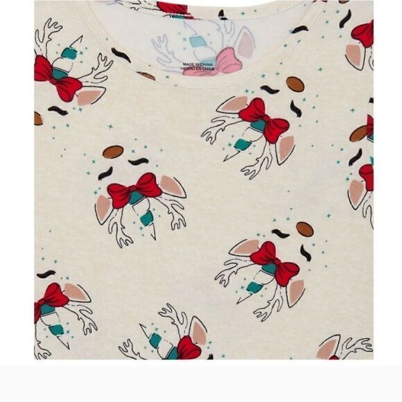 Nwt Girl's Christmas Unicorn Reindeer 2 pack Dress - Picture 5 of 10